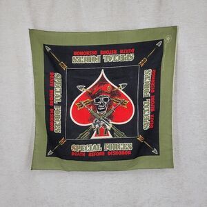 Special Forces Skull Bandana Vintage 80s USA